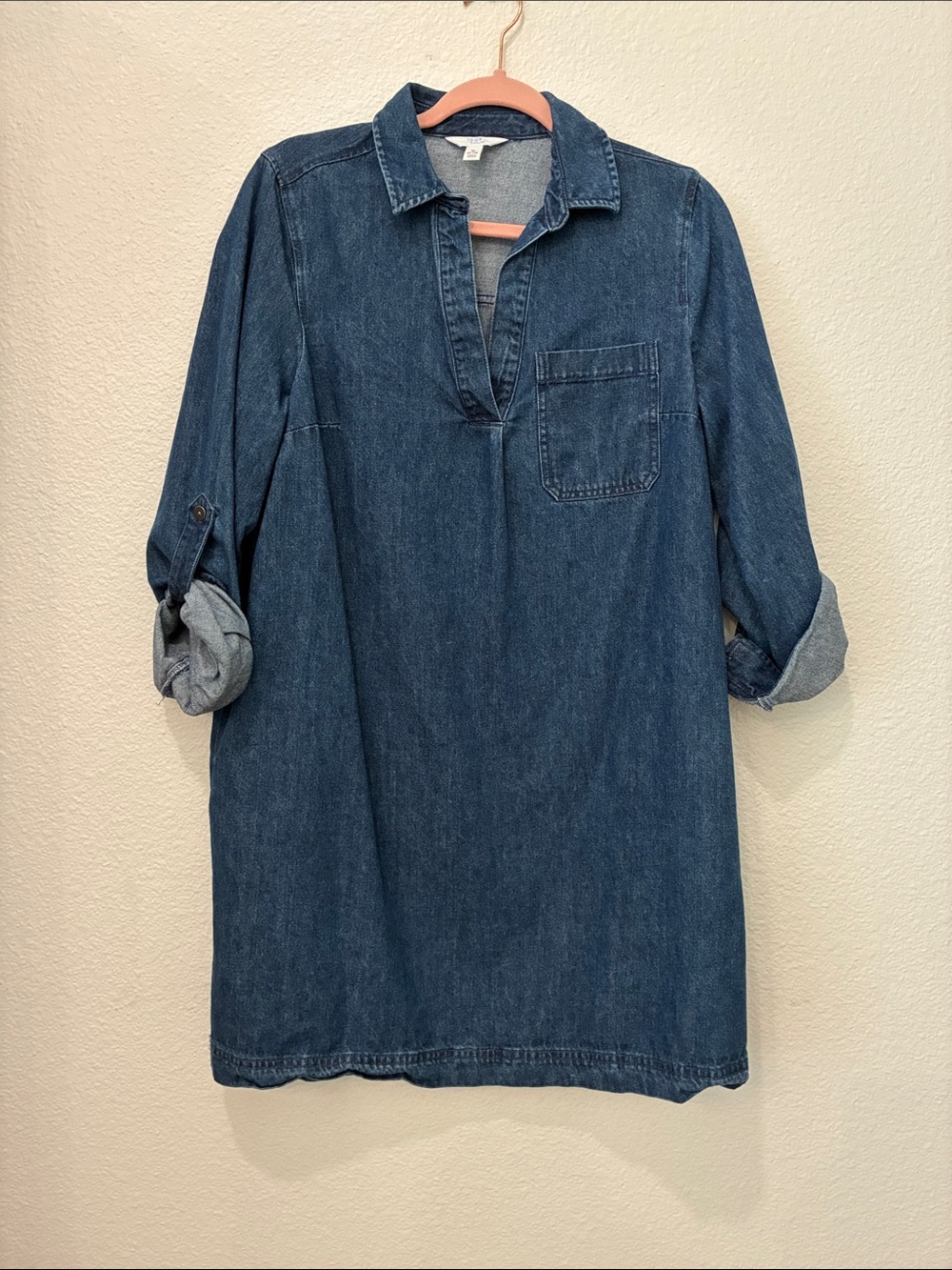 Denim dress with pockets size medium
